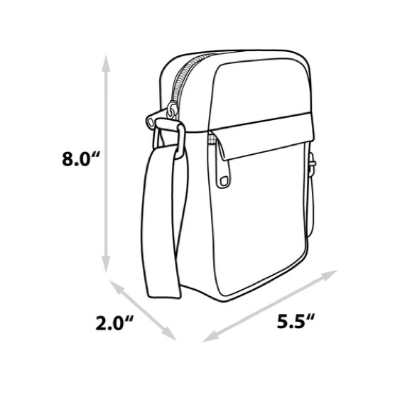 🧡STITCH AND ANGEL WITH SCRUMP FLORAL COLLAGE IVORY MULTI COLOR CROSSBODY BAG🧡‎ - Picture 4 of 6